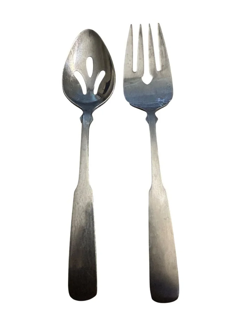 World Tableware Boston Common Serving Fork & Slotted Spoon Set Stainless Discont